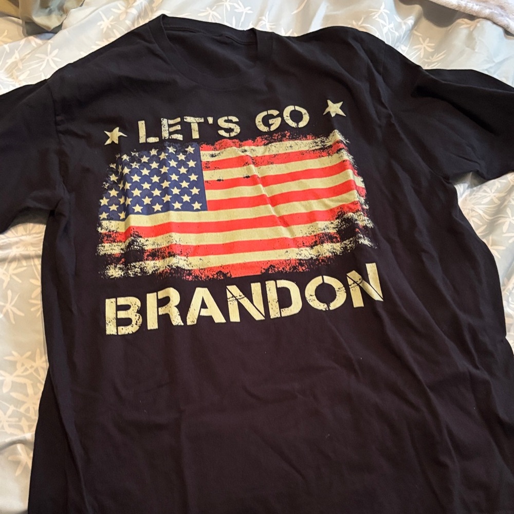 LET'S GO BRANDON Graphic Tee - Black Short Sleeve Shirt